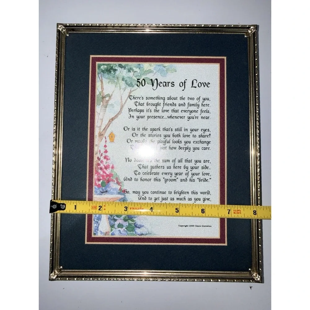 Vintage Ornate Gold Metal Photo‎ Frame 5